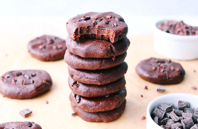 Double Chocolate Freezer Cookies
