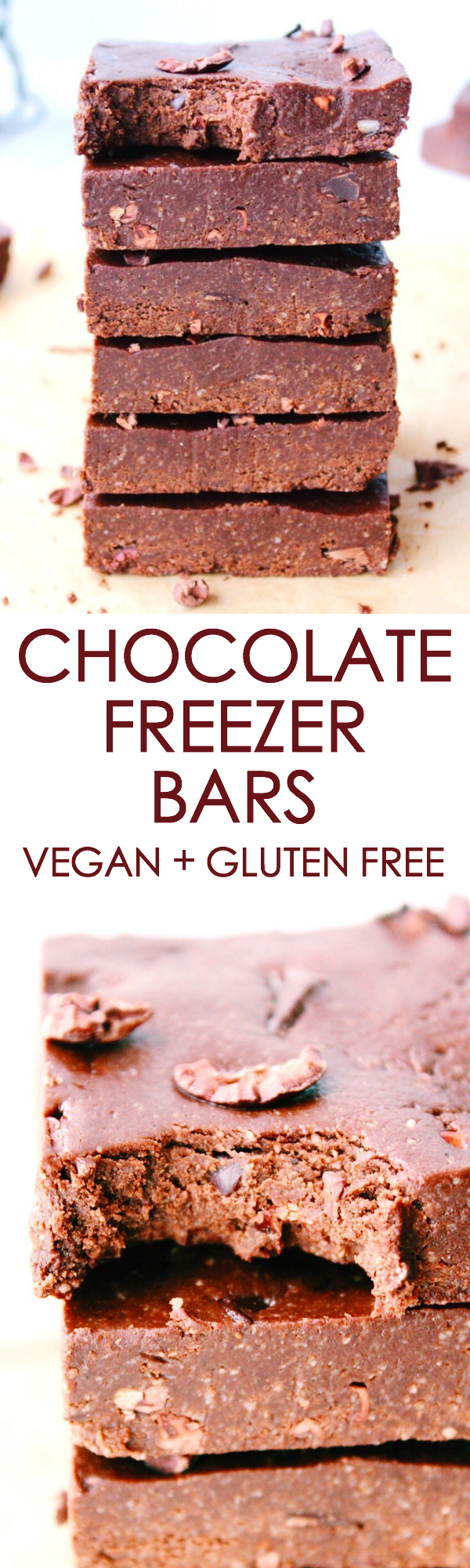Chocolate Freezer Bars {vegan, gluten free}