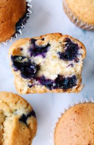 Vegan Lemon & Blueberry Muffins