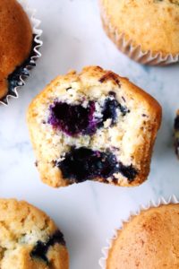 Vegan Lemon & Blueberry Muffins