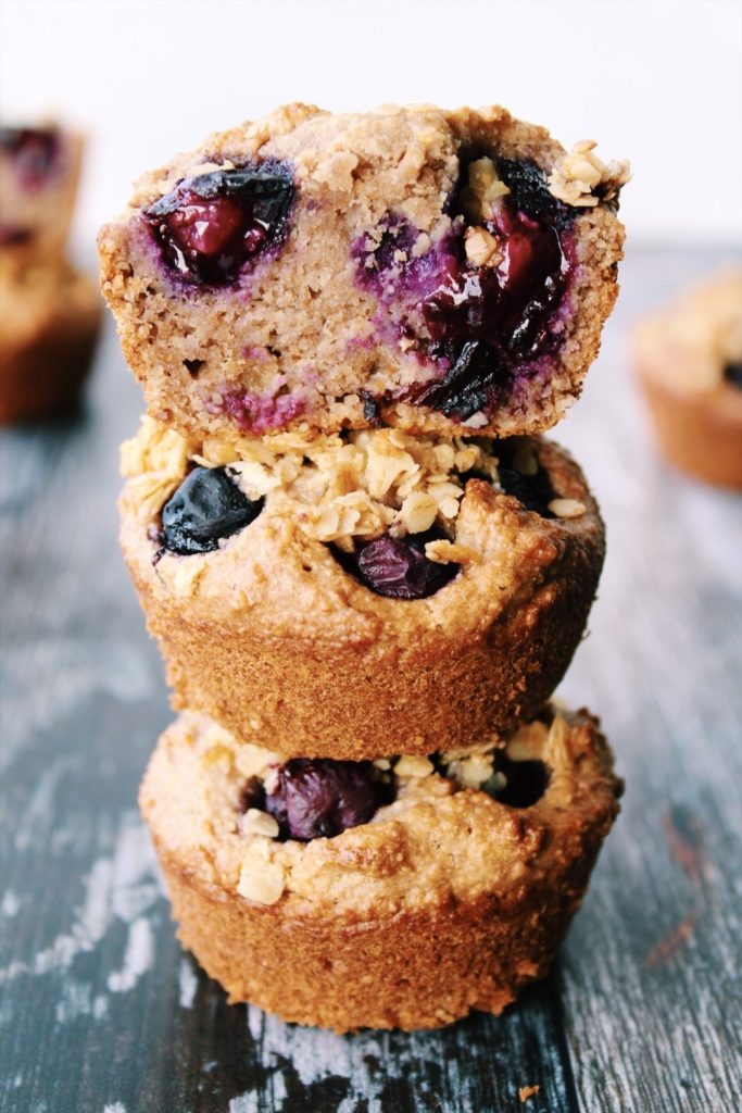 Blueberry Banana Breakfast Muffins {vegan, gluten free}