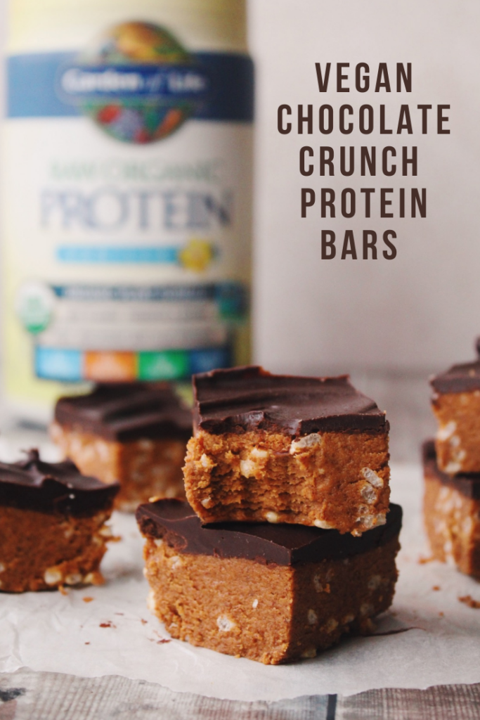 Vegan Chocolate Crunch Protein Bars {vegan, gluten free}