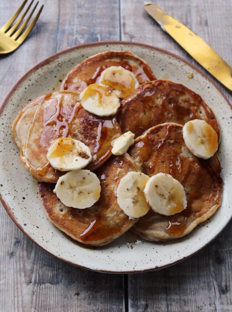 Vegan Banana Bread Pancakes