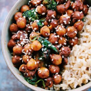 Stir-Fried Asian Chickpeas