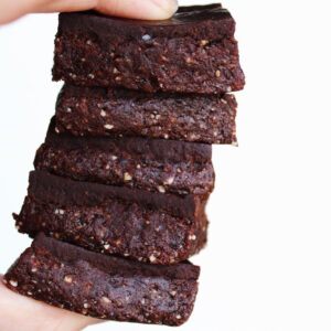 Raw Brownies With A Chocolate Ganache (Vegan & Gluten Free)