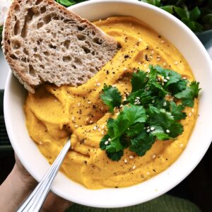 Zingy Roasted Carrot & Ginger Soup (Vegan & Gluten Free)