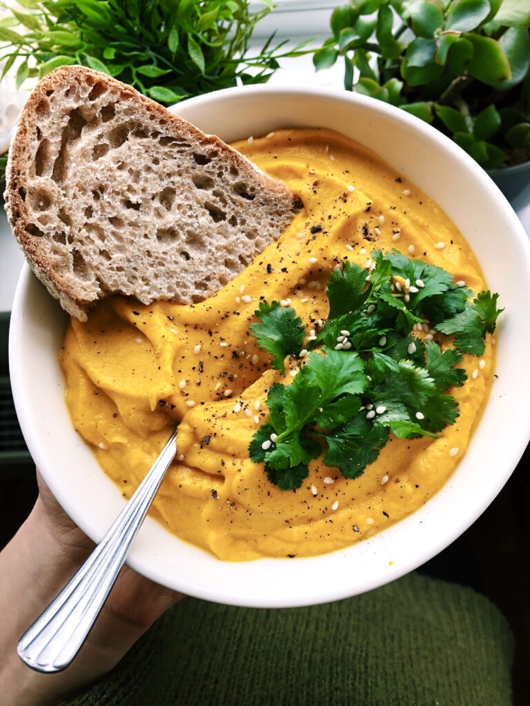Zingy Roasted Carrot & Ginger Soup (Vegan & Gluten Free)