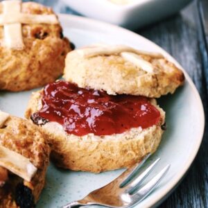 hot cross scones vegan