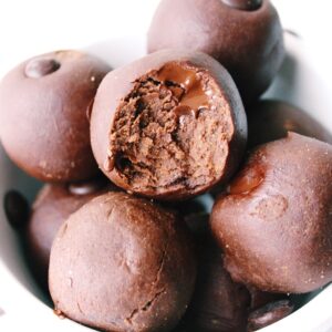 no bake brownie balls