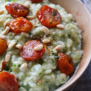 pesto & roasted risotto