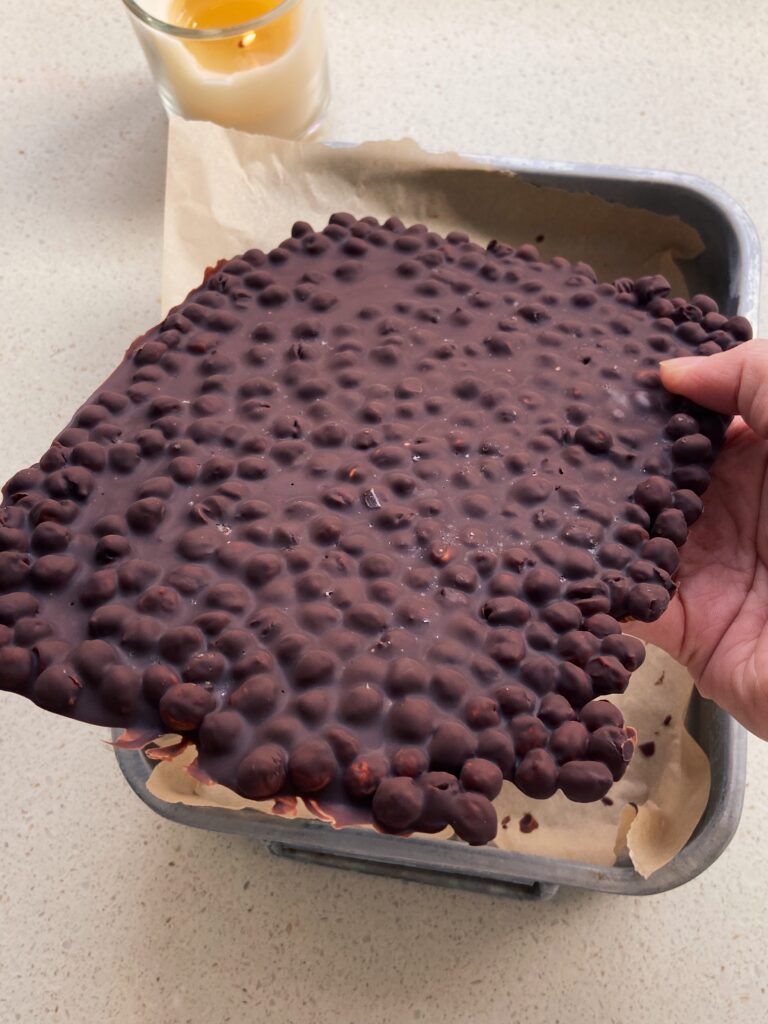Chocolate Chickpea Bark