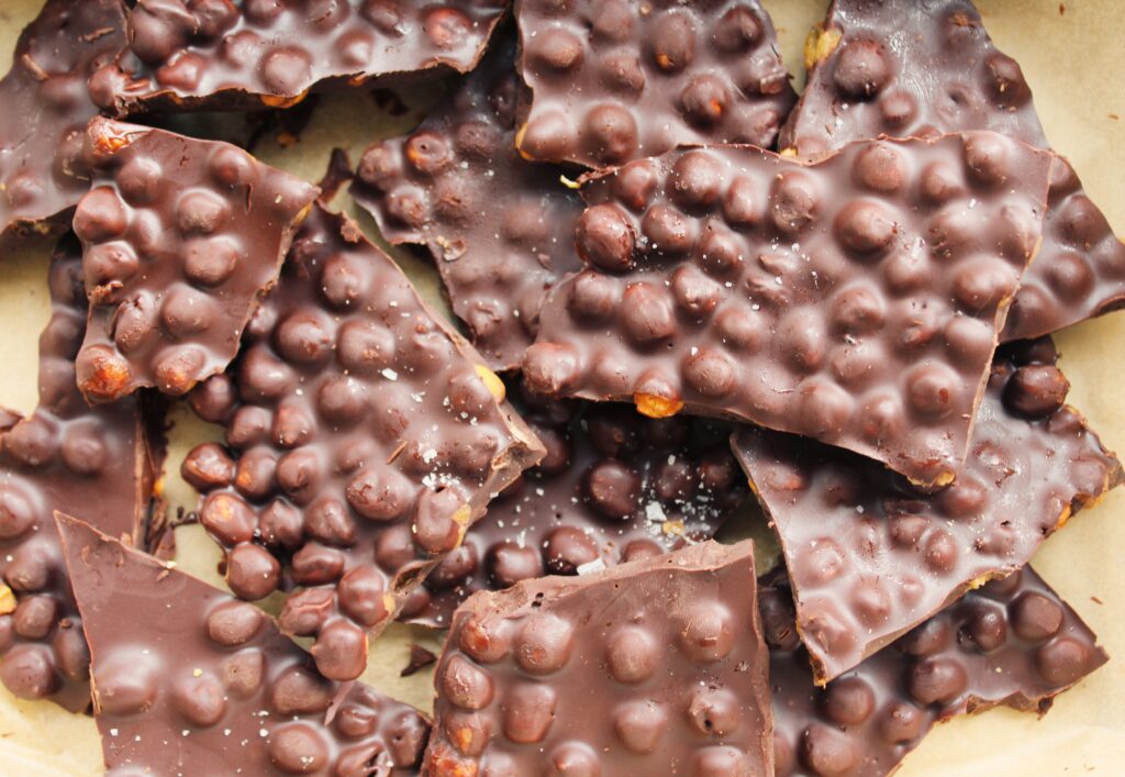 Chocolate Chickpea Bark