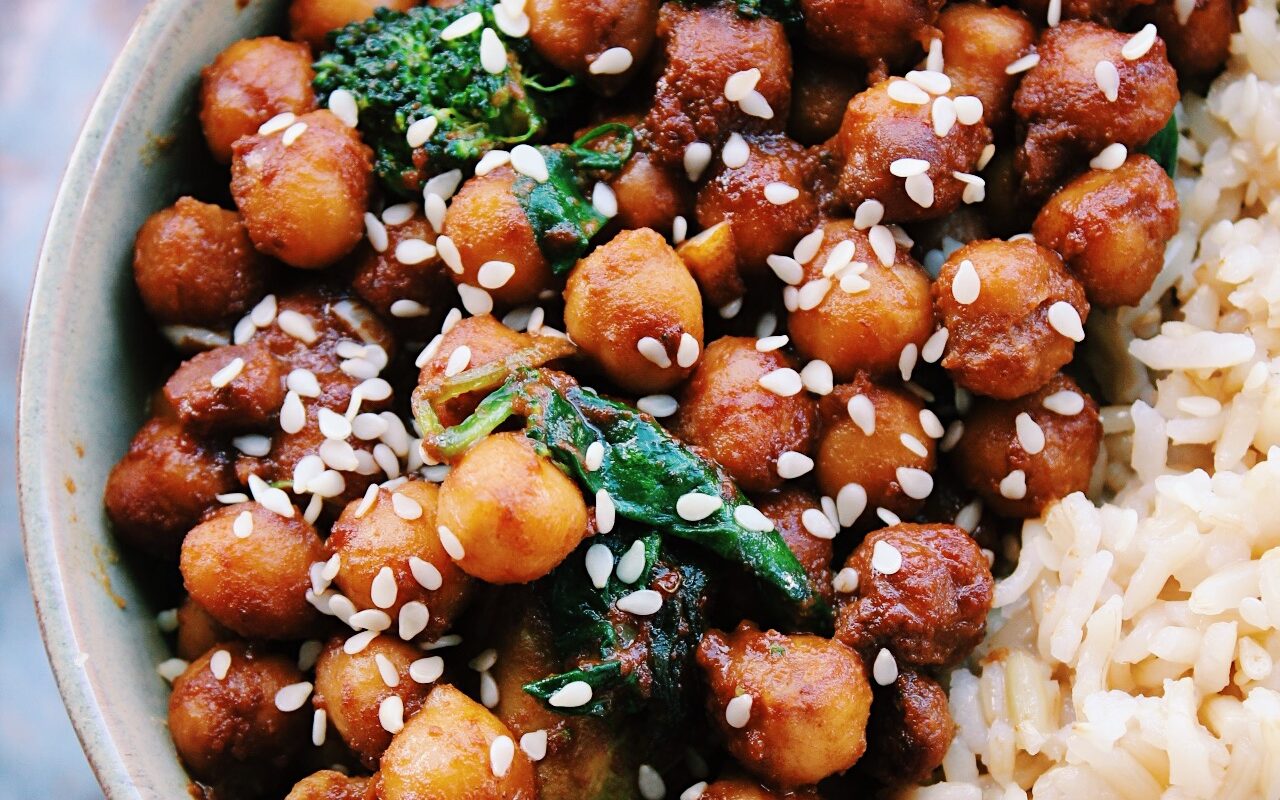 stir fried chickpeas