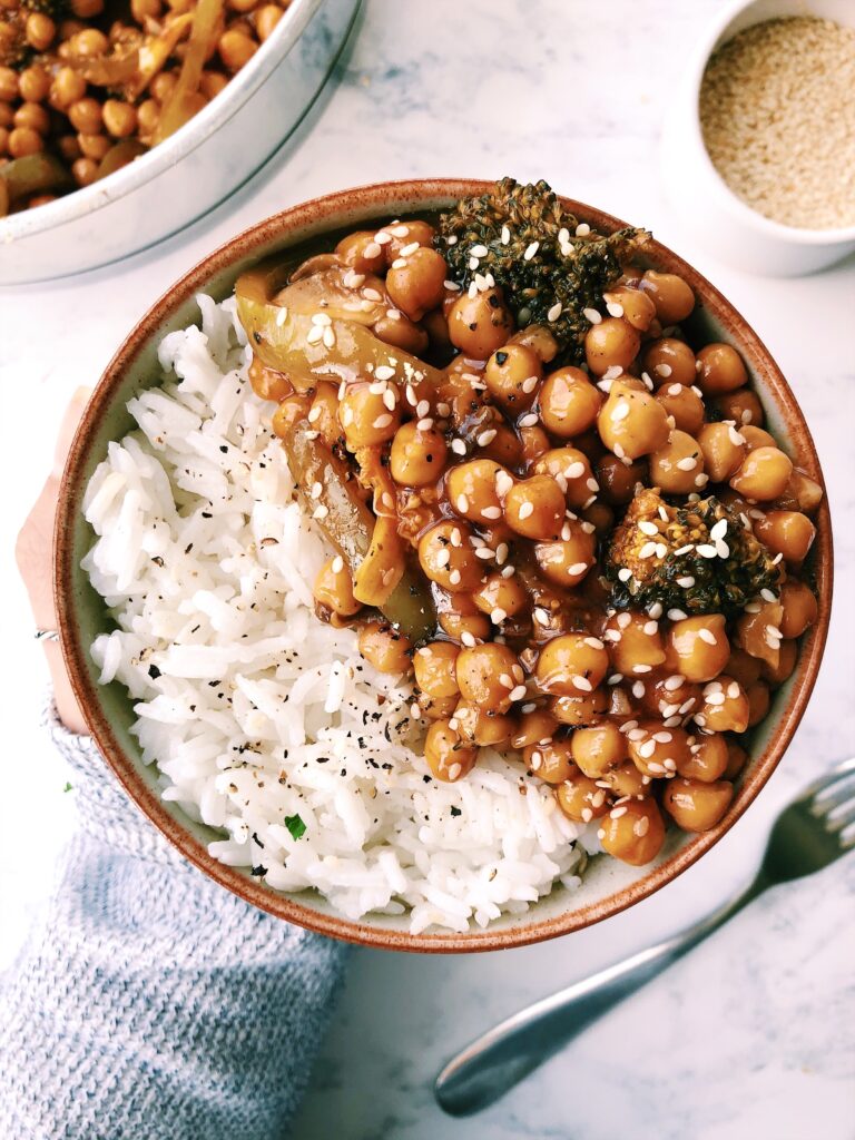 sweet & sour chickpeas