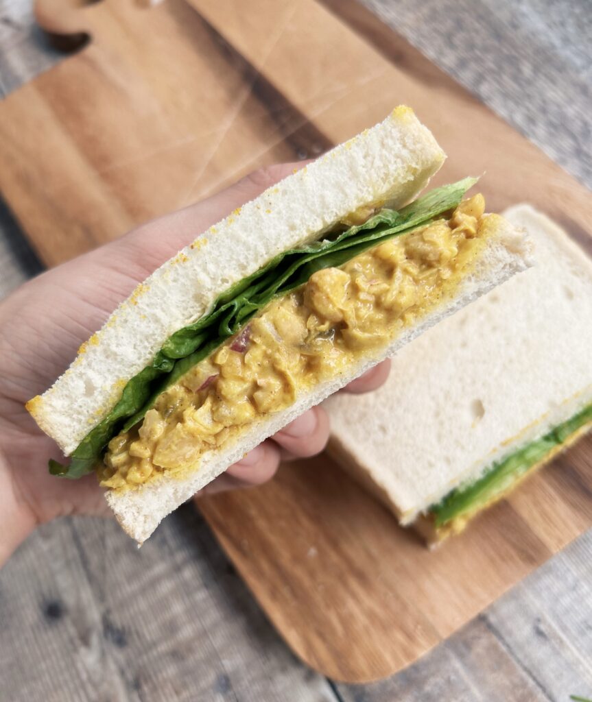 Coronation Chickpea Sandwich