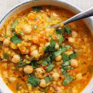 Moroccan Chickpea Lentil Soup