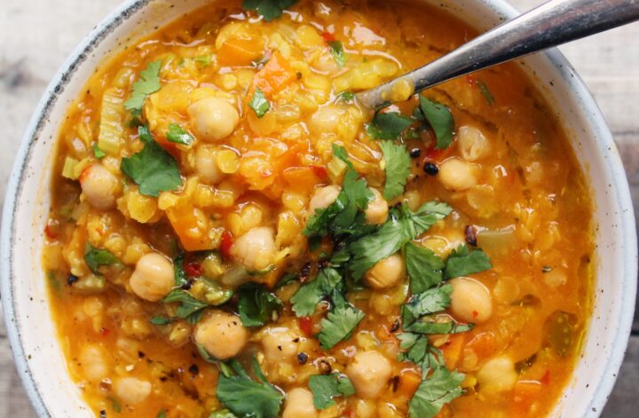 Moroccan Chickpea Lentil Soup