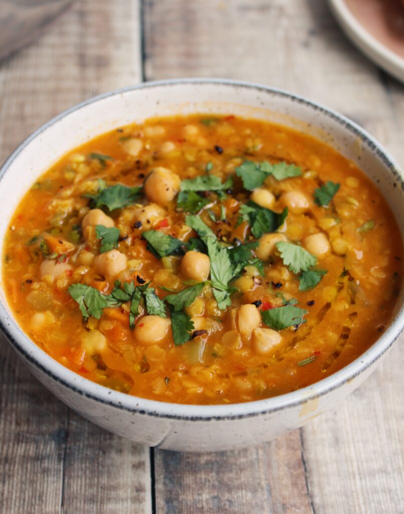 Moroccan Chickpea Lentil Soup