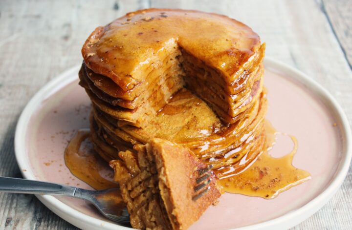 vegan pumpkin pancake