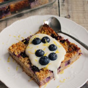 Lemon & Blueberry Baked Oats