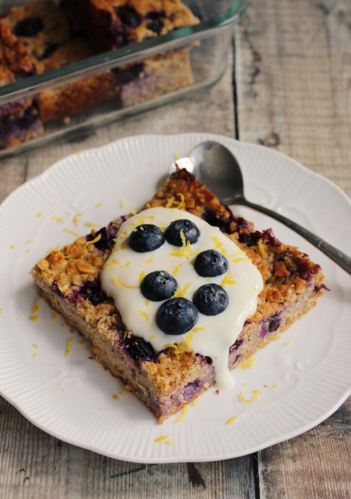 Lemon & Blueberry Baked Oats