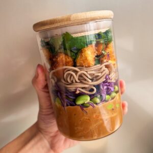 Asian Peanut Noodle Salad Jars