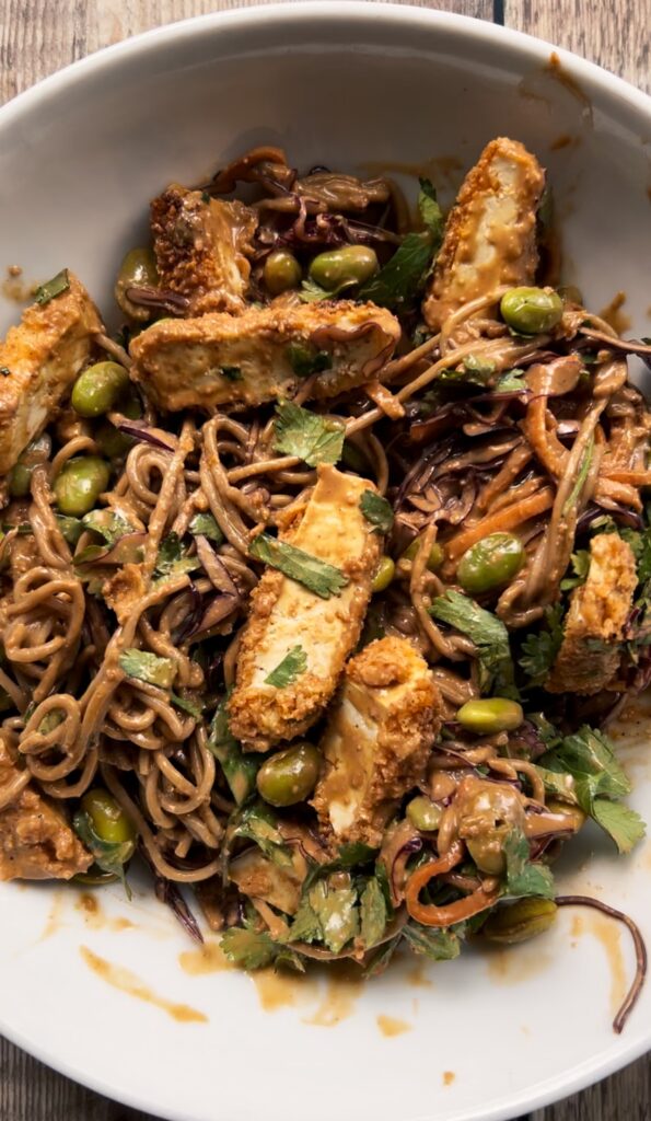 Asian Peanut Noodle Salad Jars