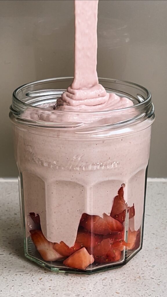Blended Strawberry Oats