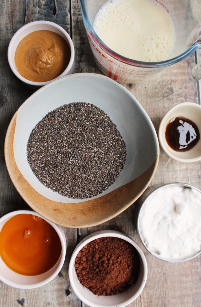 Chocolate Peanut Butter Chia Pudding