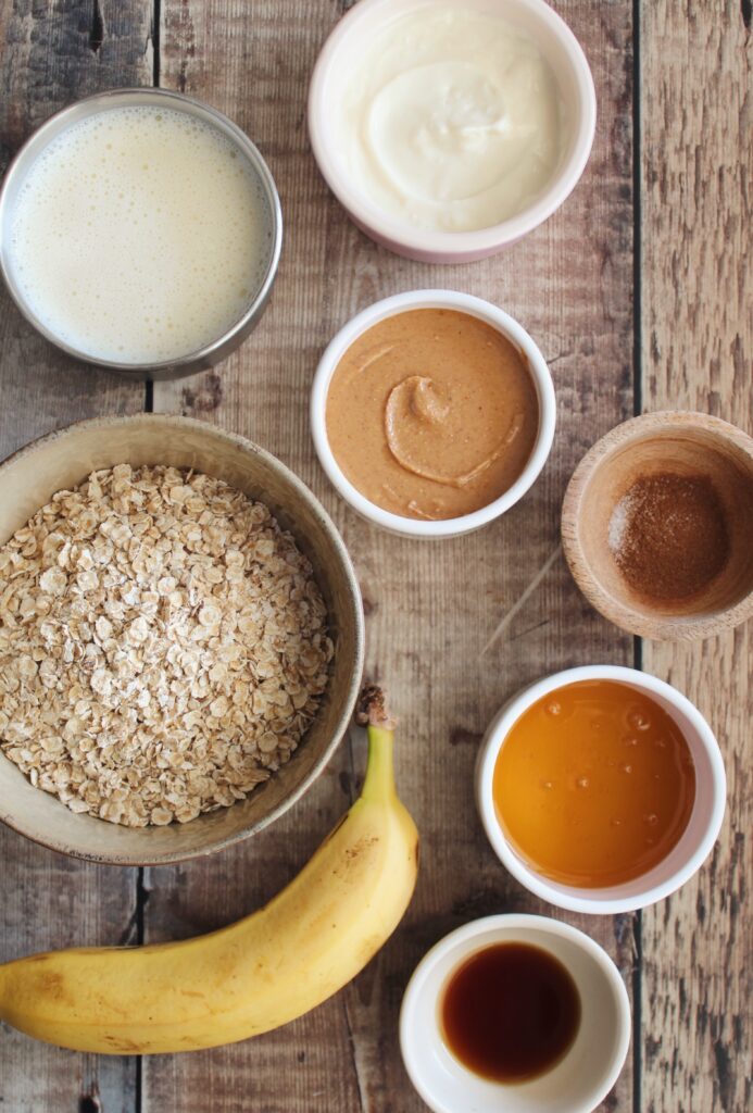 Peanut Butter Banana Overnight Oats
