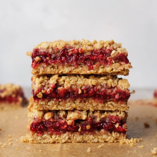 Berry Crumble Bars (Vegan)