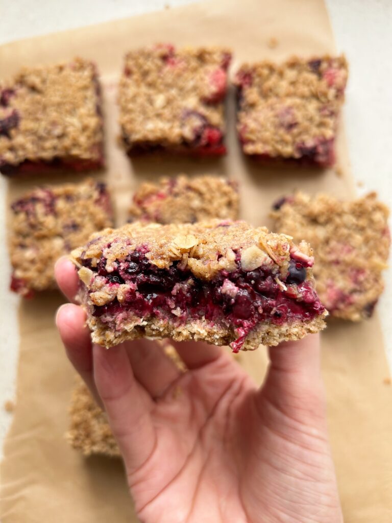 Berry Crumble Bars (Vegan)