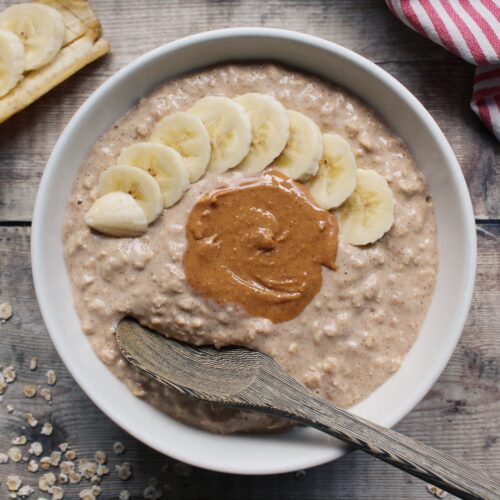 Peanut Butter Banana Overnight Oats