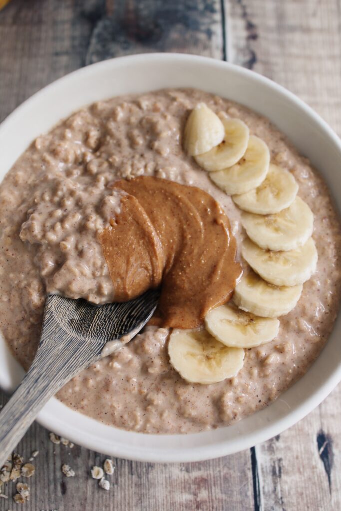 Peanut Butter Banana Overnight Oats