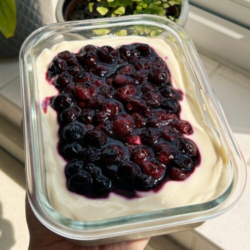 Blueberry Cheesecake Overnight Weetabix