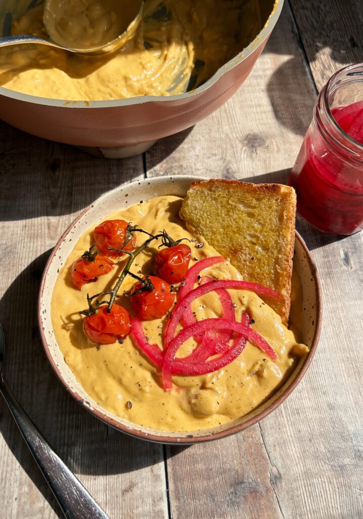 High Protein Cheesy Butterbeans