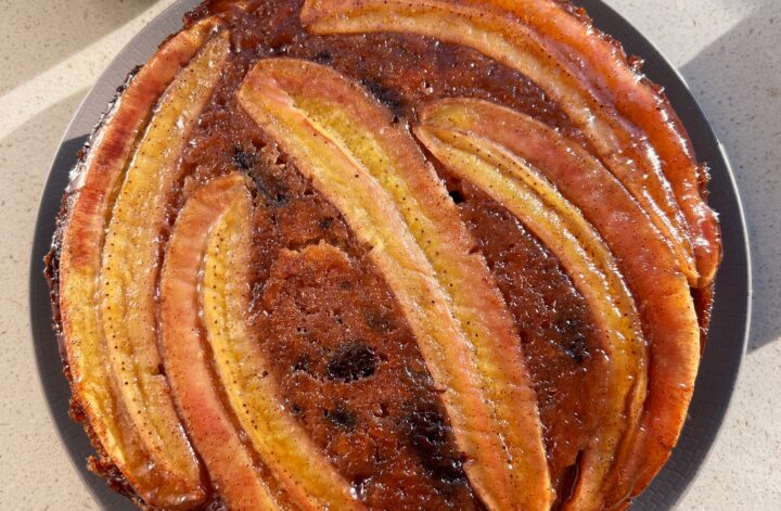 Vegan Upside Down Banana Cake