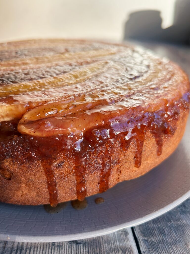Vegan Upside Down Banana Cake