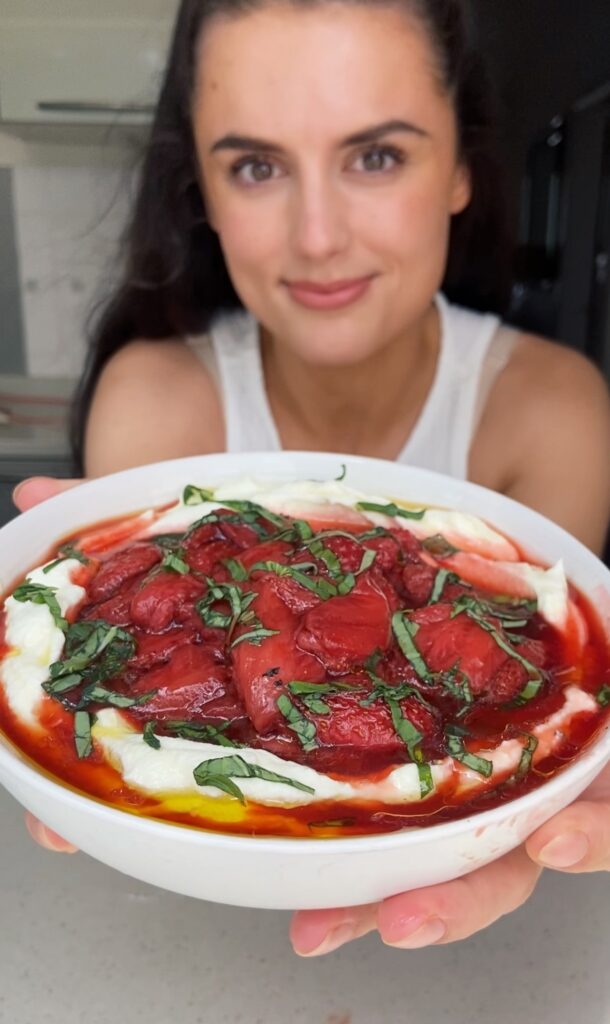 Whipped Feta with Roasted Strawberries