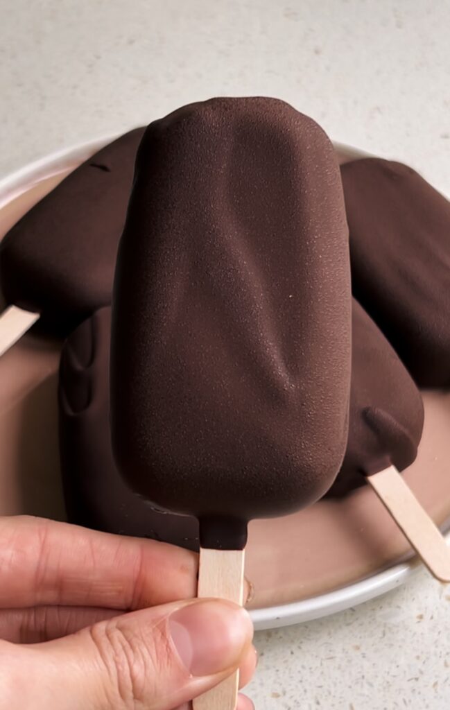 Homemade Strawberry Magnums (Vegan)