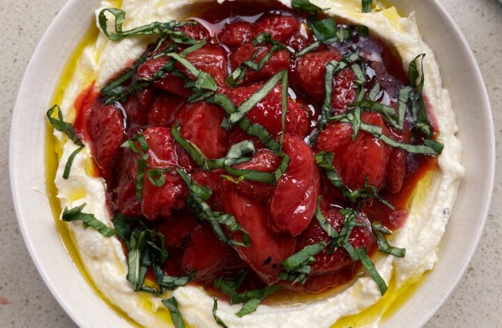 Whipped Feta with Roasted Strawberries