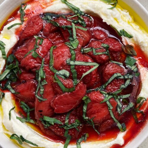 Whipped Feta with Roasted Strawberries