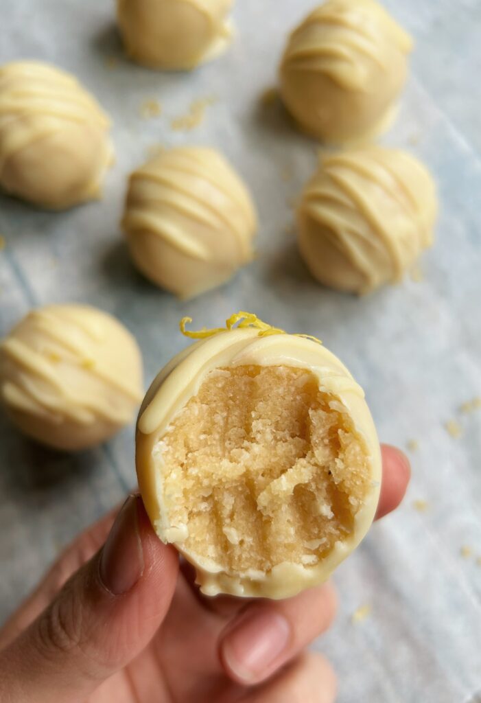 no bake lemon truffle