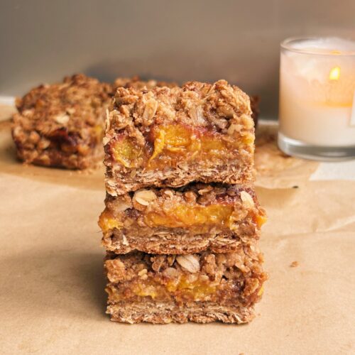 Peach Crumble Bars