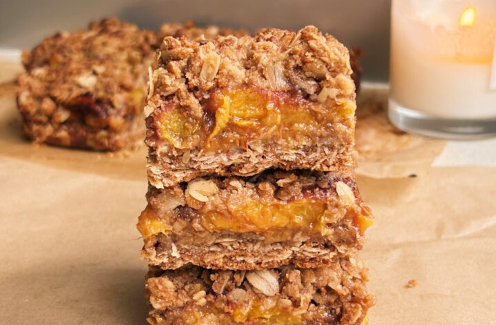 Peach Crumble Bars