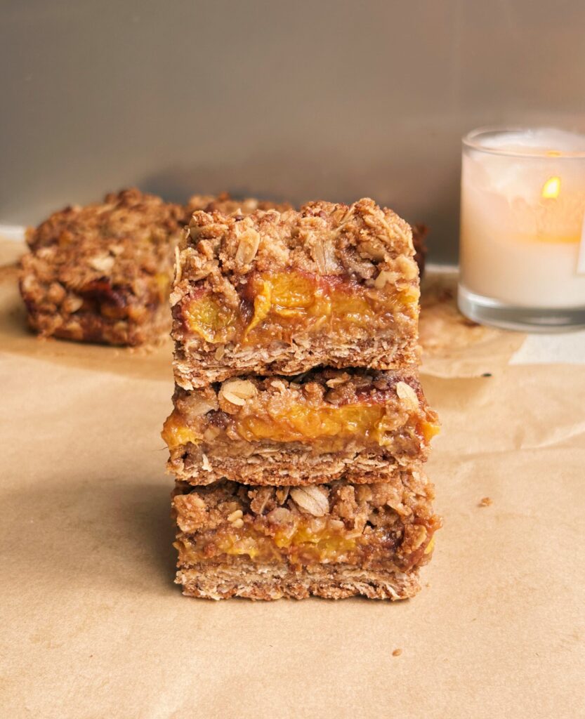 Peach Crumble Bars