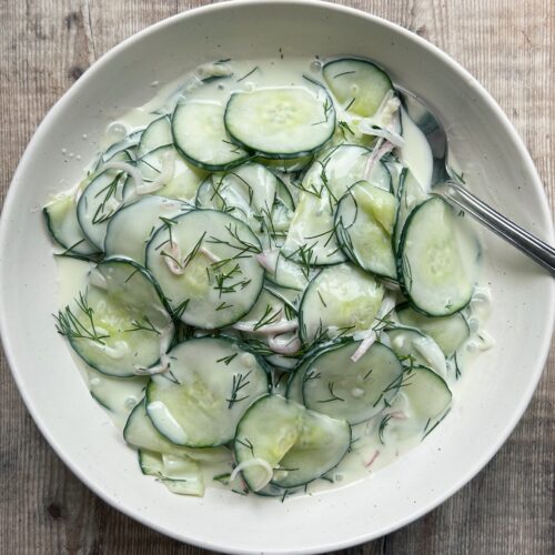 Creamy Cucumber Salad