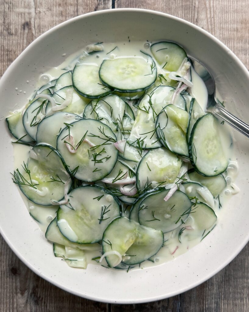 Creamy Cucumber Salad