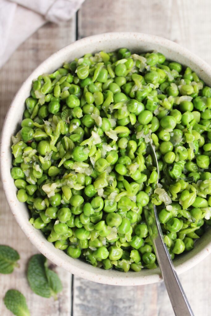 Minted Peas with Shallots