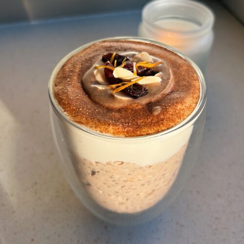 Mince Pie Overnight Oats
